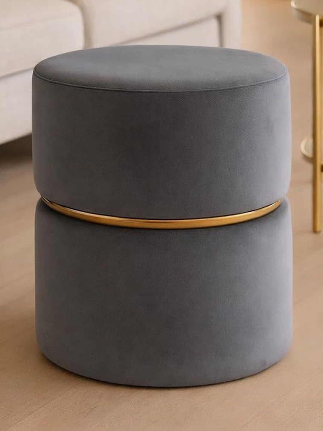 Shadowkart Grey Round Ottomans-picture-10