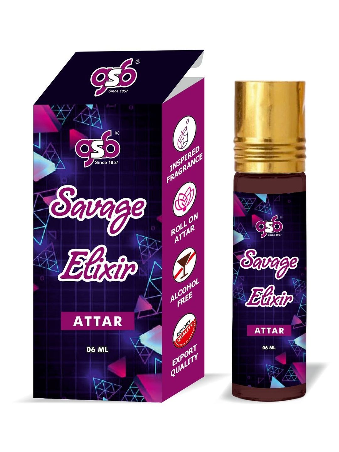 GSB Savage Elixir Long Lasting Premium Attar - 6ml-image-48