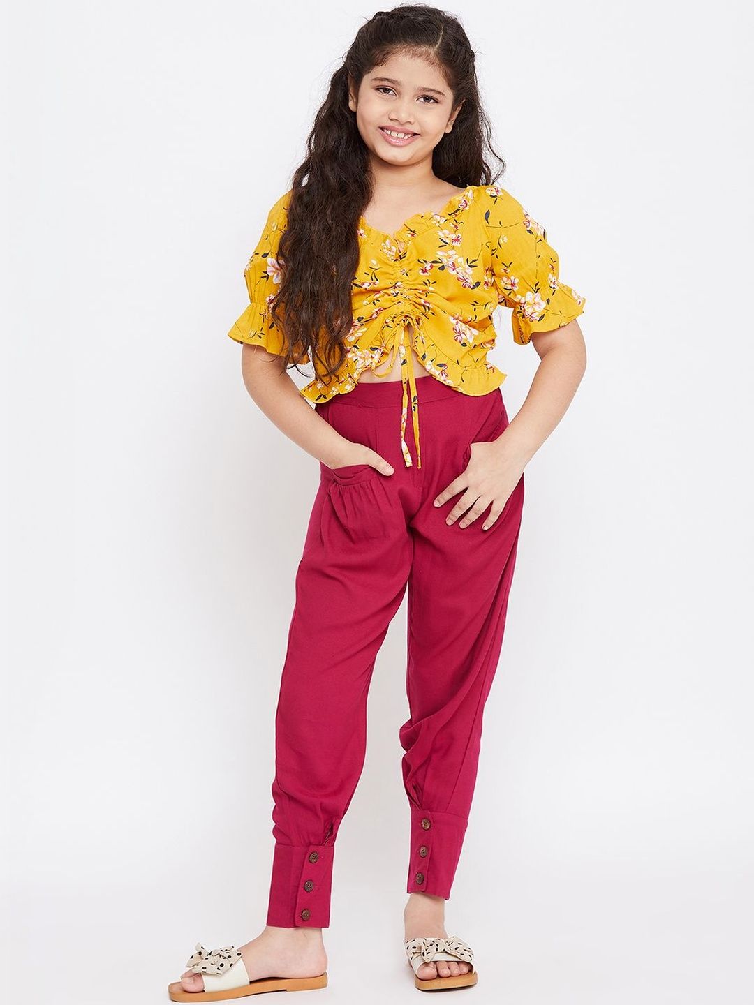 StyloBug Girls Printed Top with Trousers-picture-10