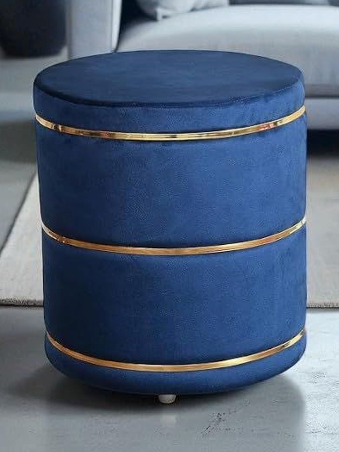 Shadowkart Blue Round Ottomans-picture-12
