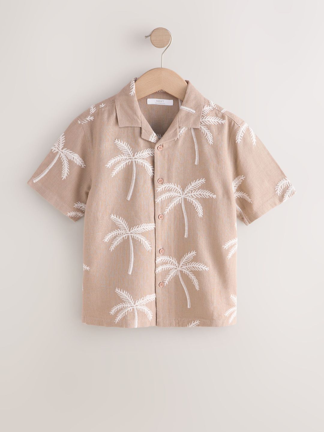 NEXT Boys Tropical Embroidered Casual Shirt-picture-33
