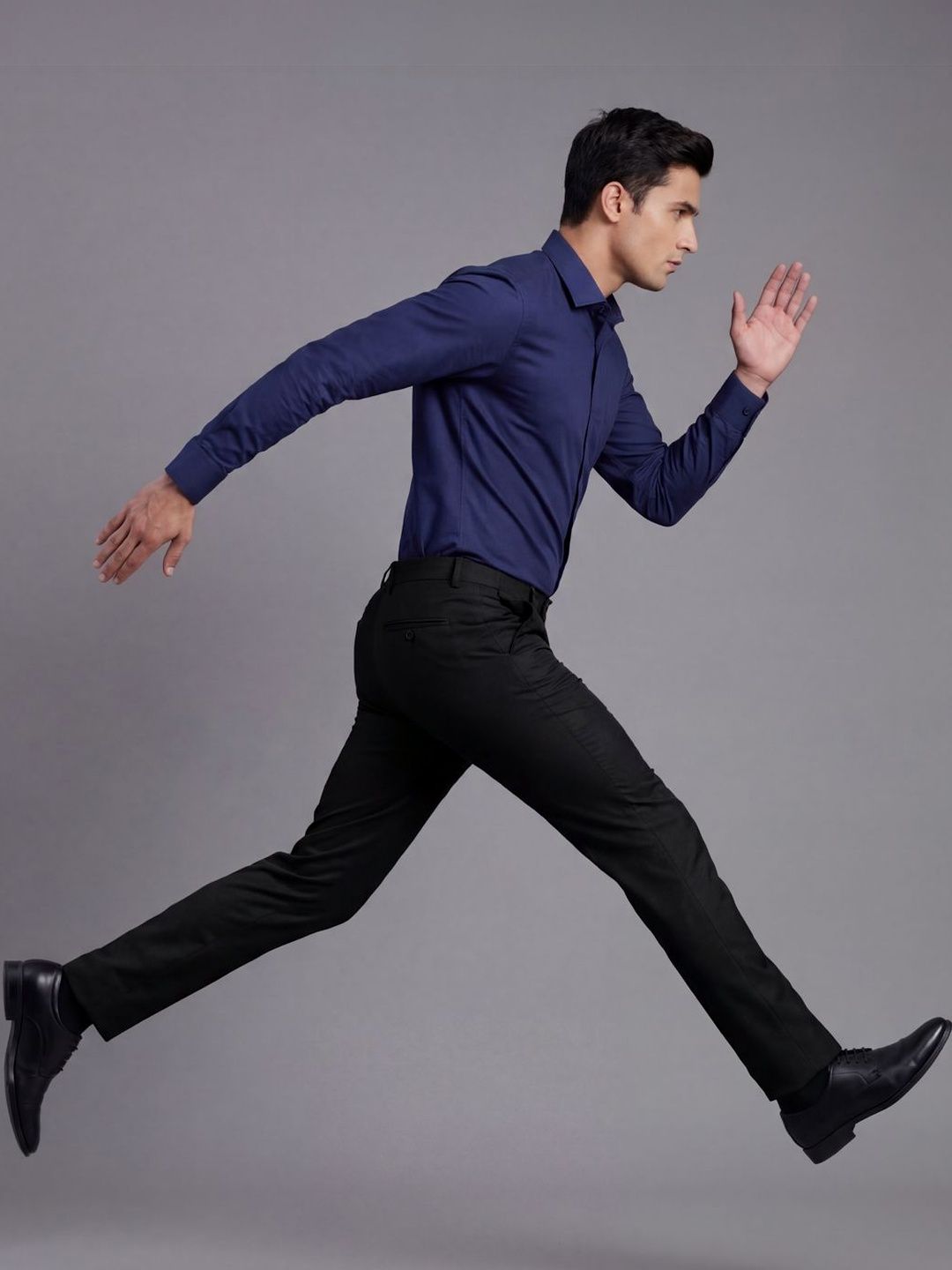 HE SPOKE Men Tailored Wrinkle Free Trousers-picture-10