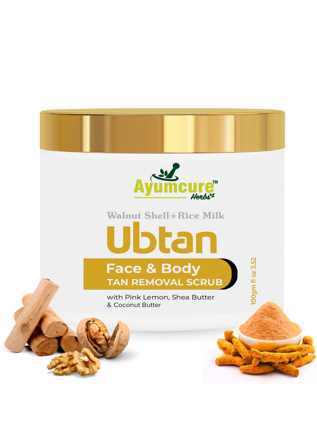 Ayumcure Ubtan Face & Body Scrub - 100 g-image-26