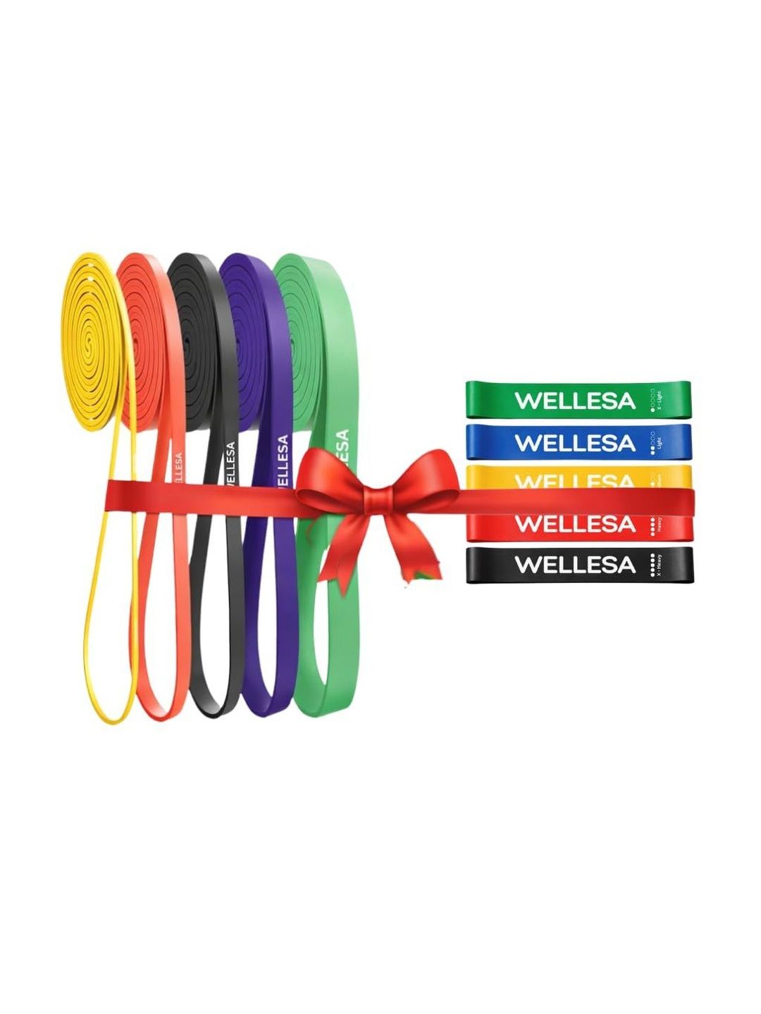 Wellesa Pack Of 5 Loop Bands Resistance Bands-picture-16