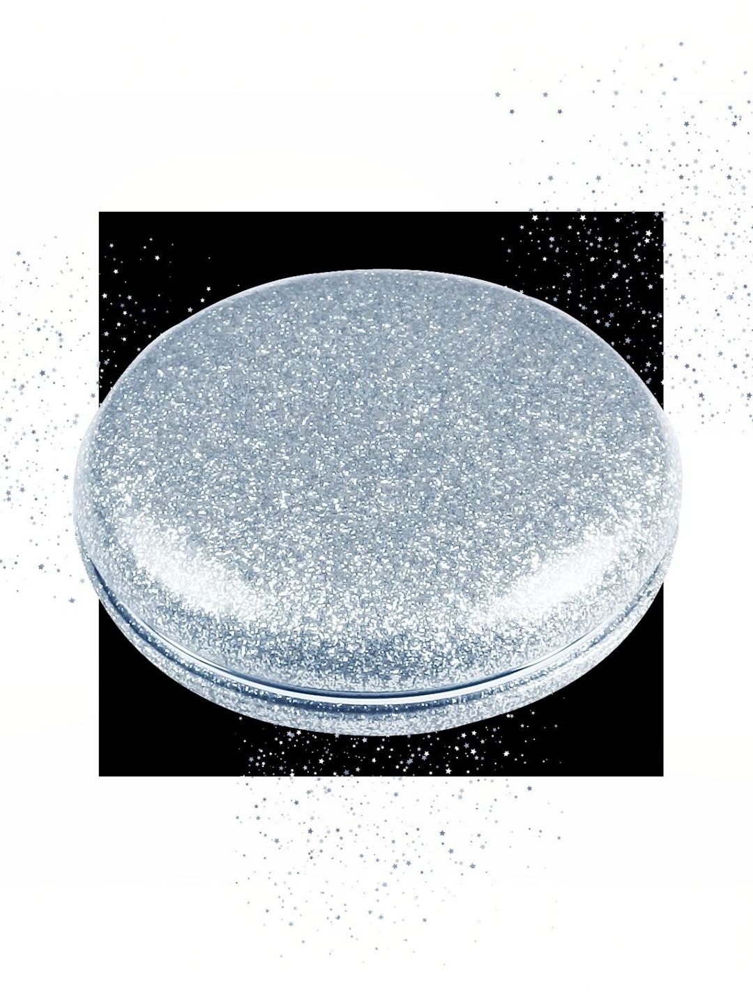 SCARLET LINE Grey & White Round Glass Makeup Table Top Mirror-image-9