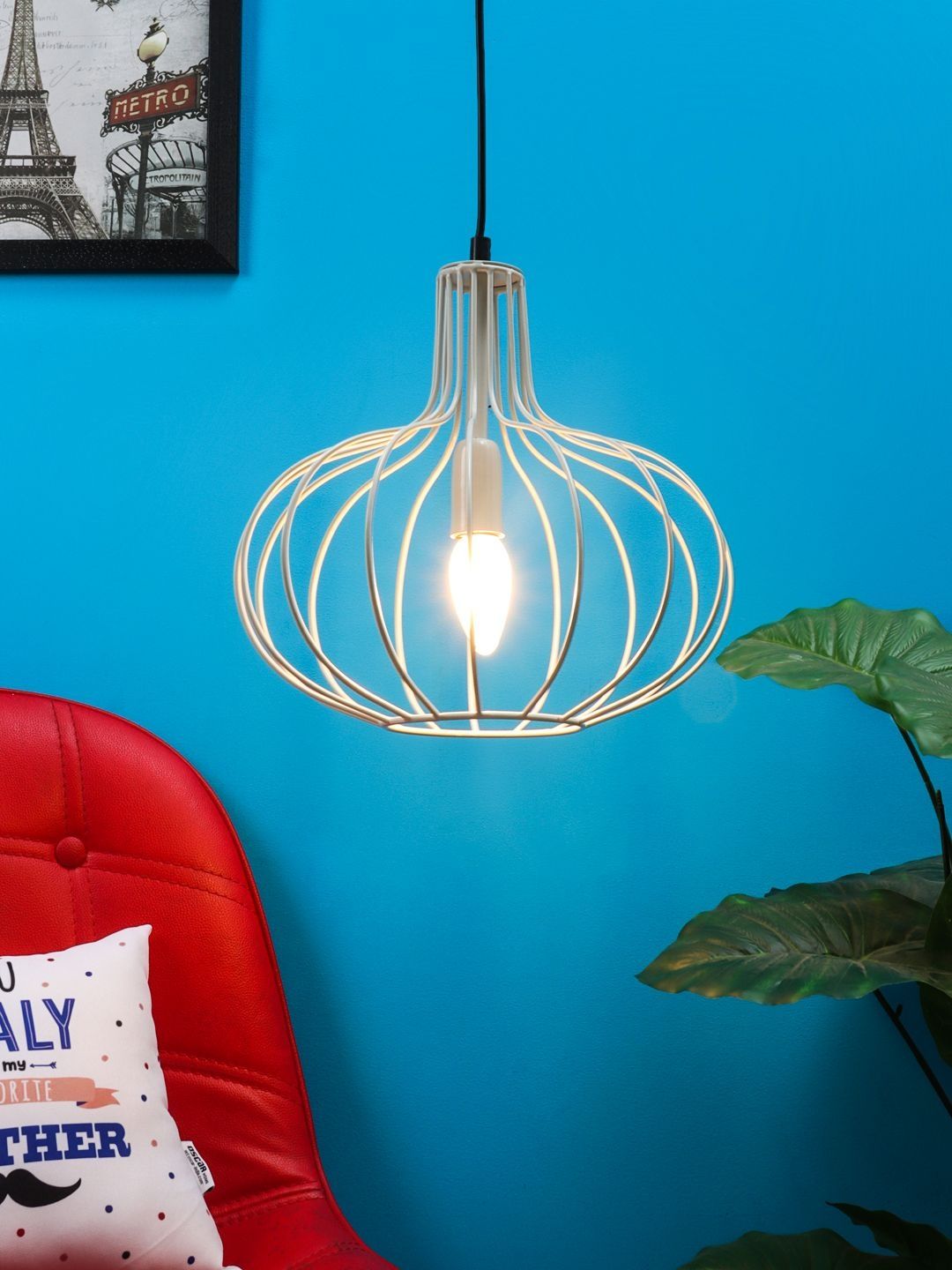 TAYHAA Gold-Toned Contemporary Ceiling Lamp-picture-5