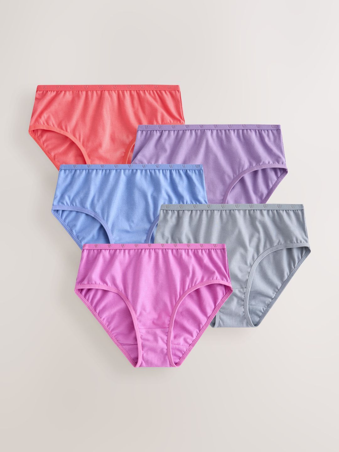 NEXT Girls Pack of 5 Basic Briefs-picture-26