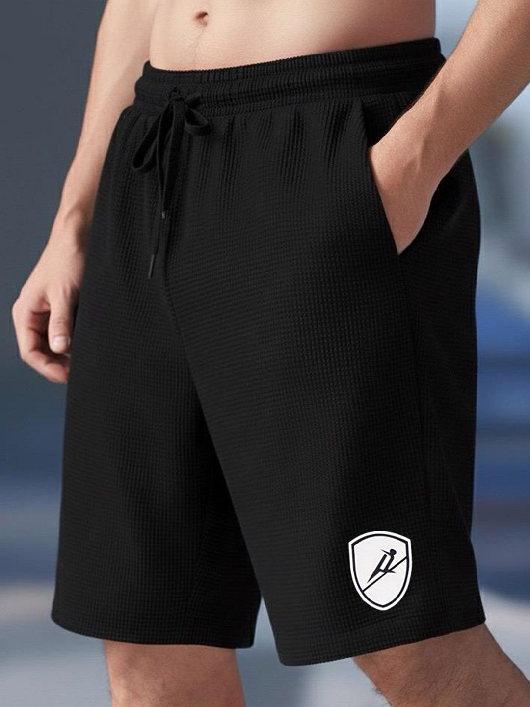 DENLIKE Men High-Rise Running Sports Shorts-picture-21