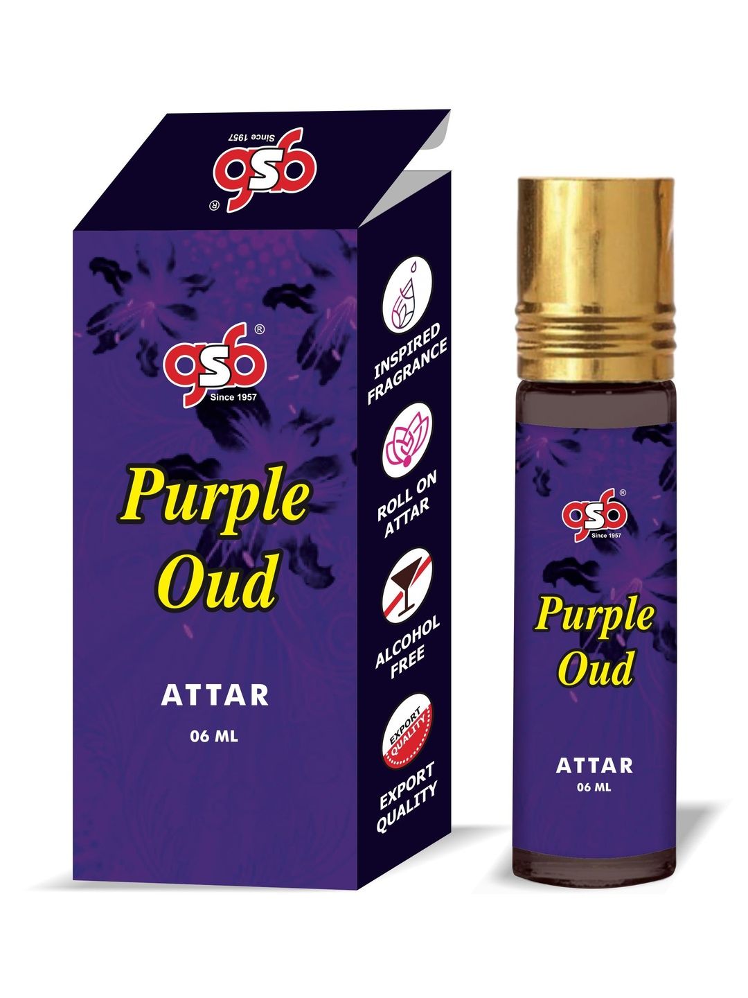 GSB Purple Oud Long Lasting Premium Attar - 6ml-image-24