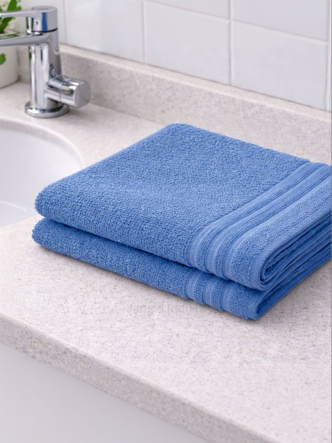 JANGID INDUSTRYS Navy Blue 1 Terry Cotton 350 GSM Bath Towel-picture-28