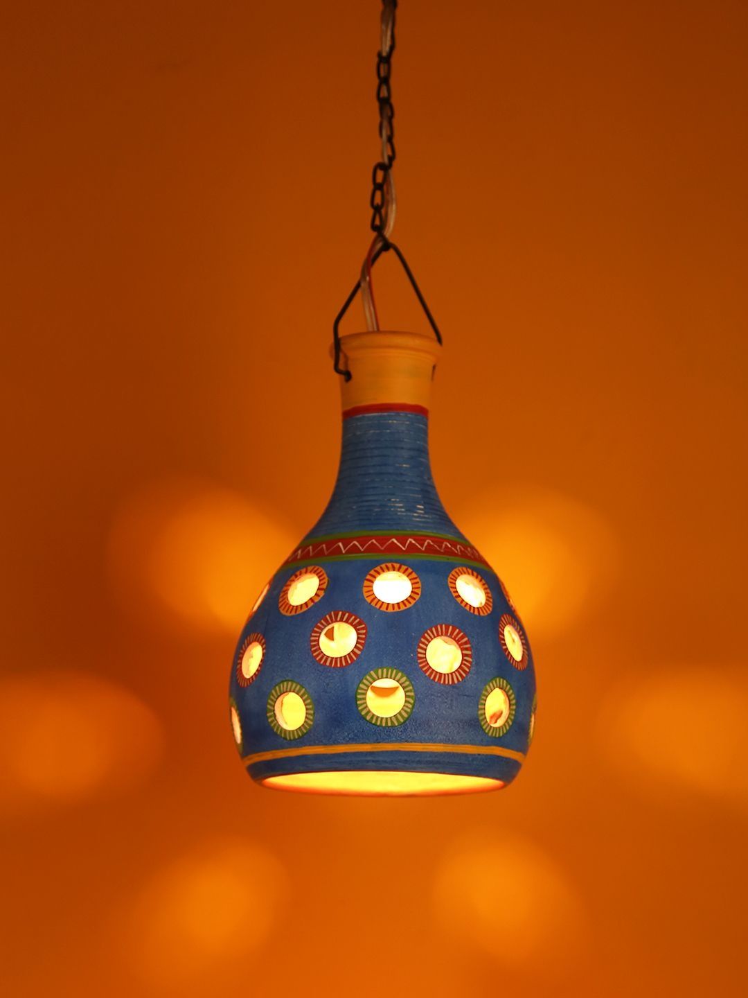 TAYHAA Blue Printed Contemporary Ceiling Lamp-image-44