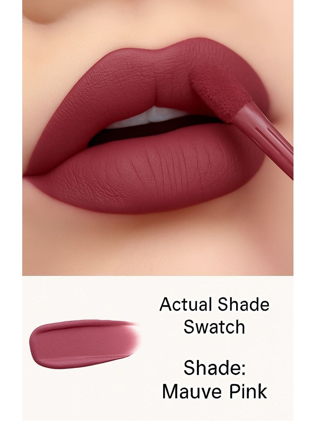 BELLABLOOM Waterproof Matte Liquid Lipstick - 5 ml - Mauve Pink-picture-28