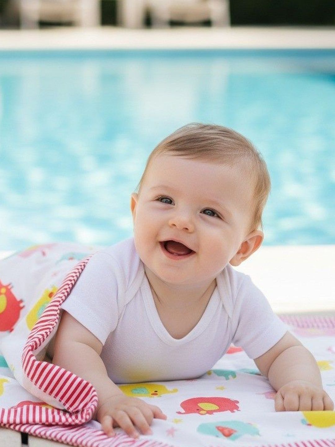 BeeLittle Kids Multicoloured 1 Printed Cotton 150 GSM Bath Towel-image-6