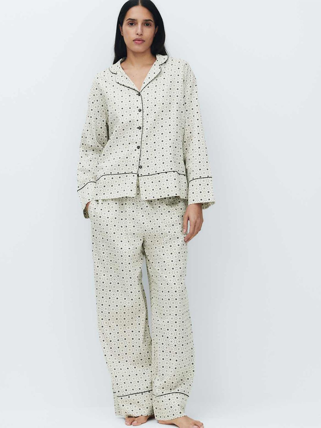 Marks & Spencer Pure Cotton Eid Sateen Printed Family Pyjama Set-image-10