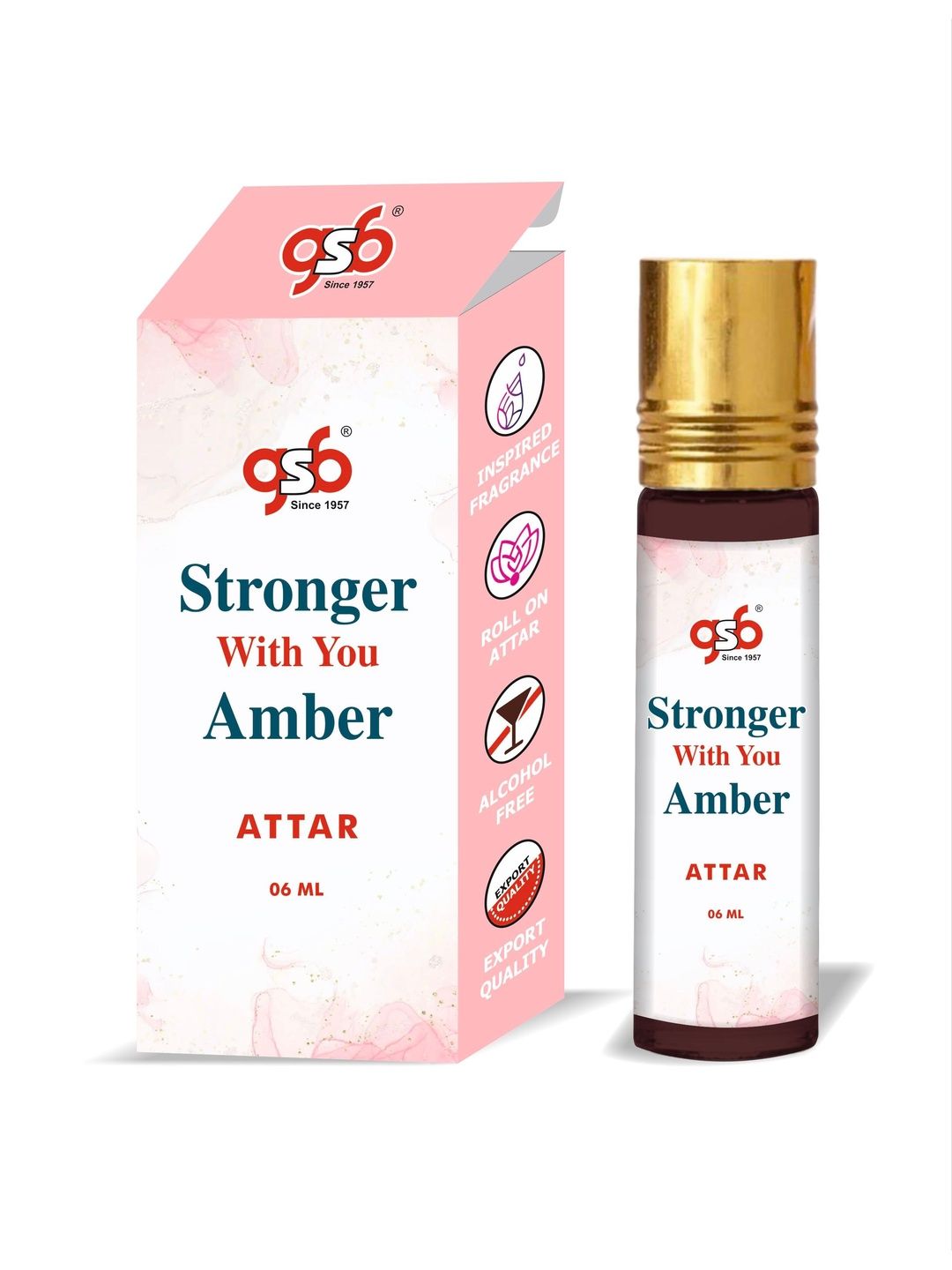 GSB Stronger With You Amber Long Lasting Premium Attar - 6ml-picture-49