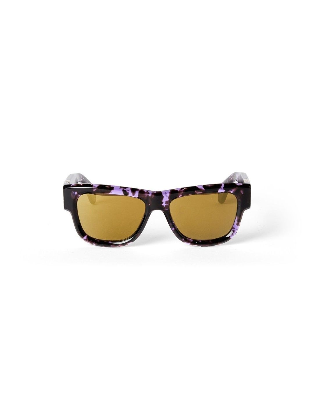 Palm Angels Men Brown Lens & Purple Square Sunglasses with-image-13