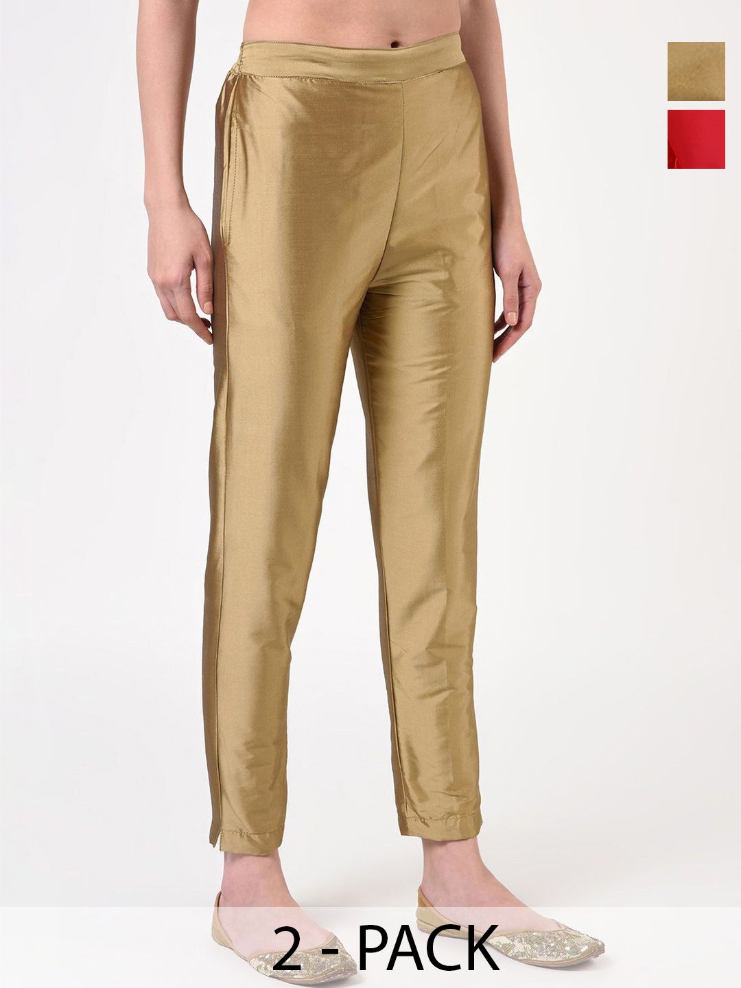 FLOREOS Women Relaxed Easy Wash Trousers-image-41