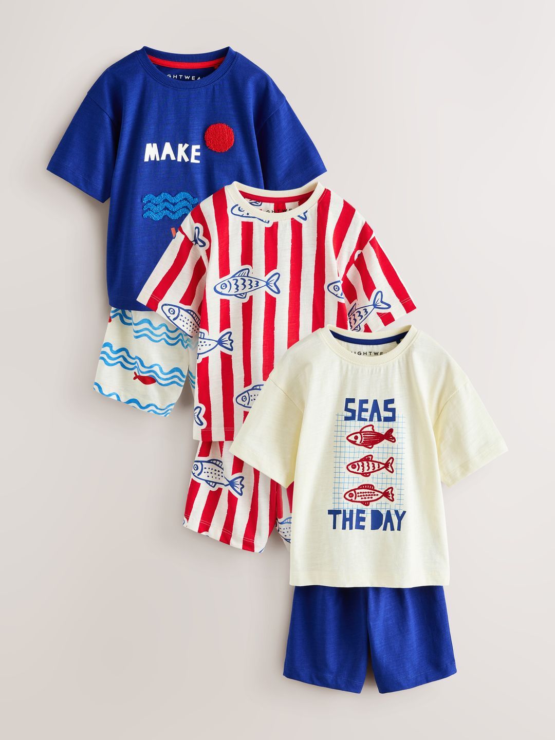 NEXT Girls Pack of 3 Pure Cotton Night Suits-picture-22