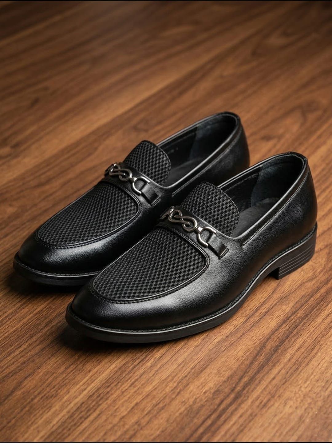 House of Pataudi Men Leather Formal Loafers-picture-44