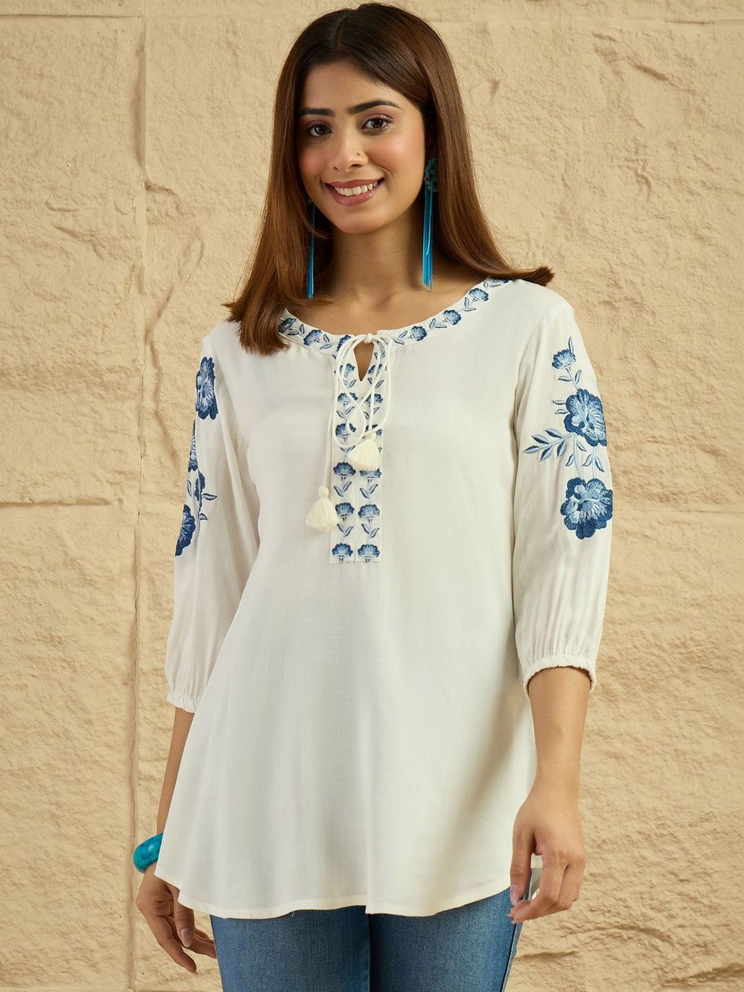 Anouk Embroidered Thread Work Thread Work Kurti-picture-20