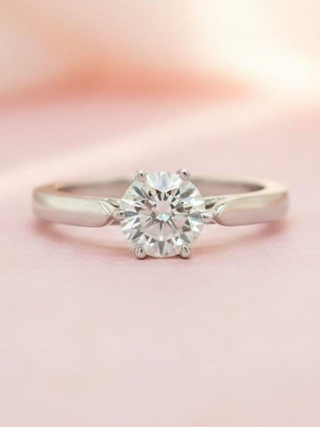 SHAIVA 14K Gold 1.028 CT Dimond Studded Ring-2.793 g-picture-57