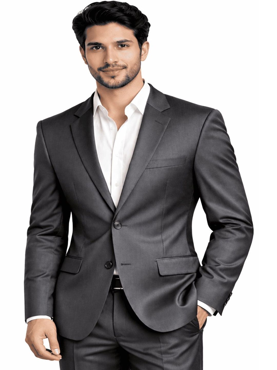 ESTYLISHKART Notched Lapel Single-Breasted Slim Fit Formal Blazers-picture-11