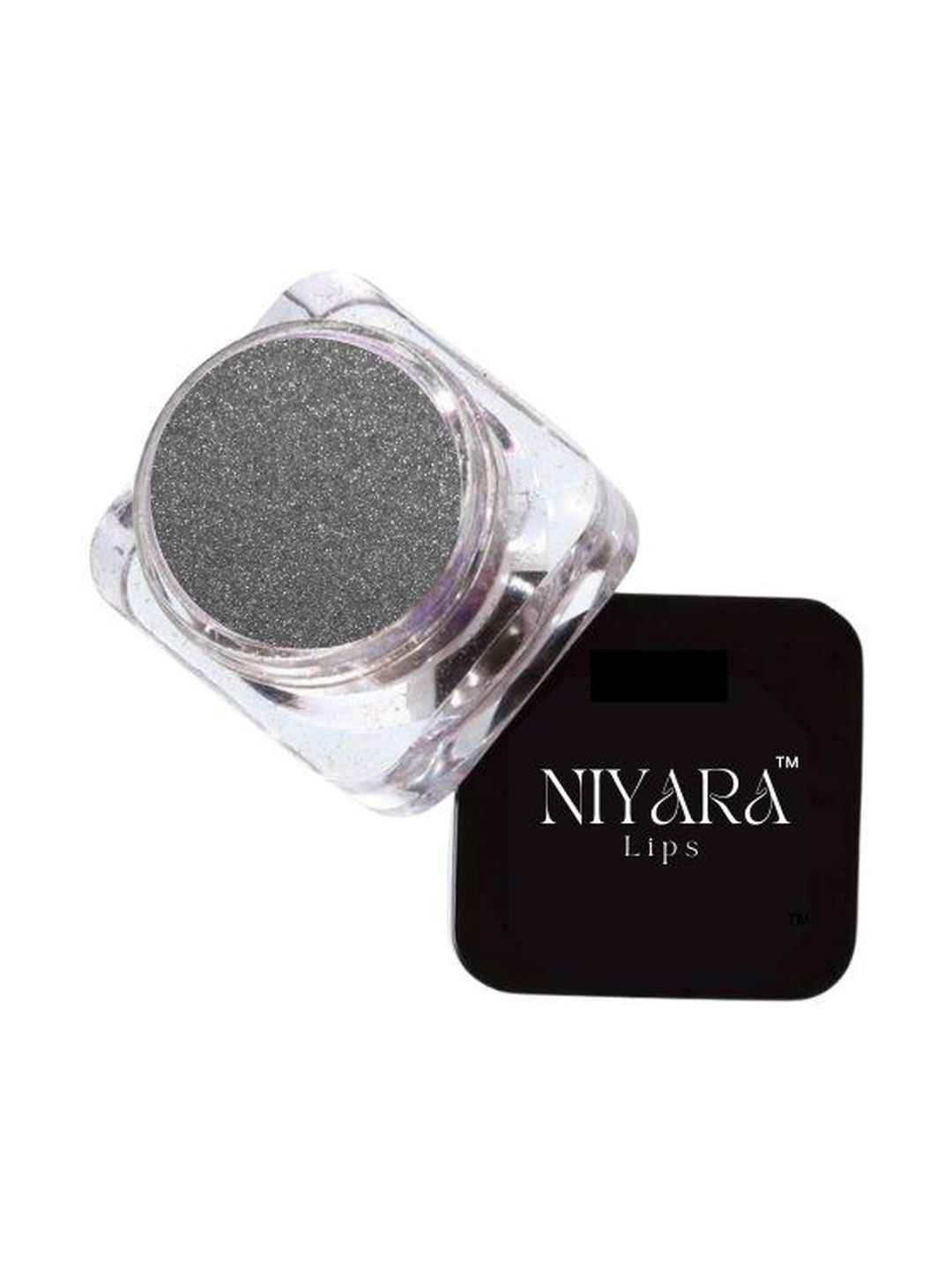 Niyara Lips Long-Lasting Ultra-Fine Glitter Eyeshadow - 50 g - Steel Grey-image-43