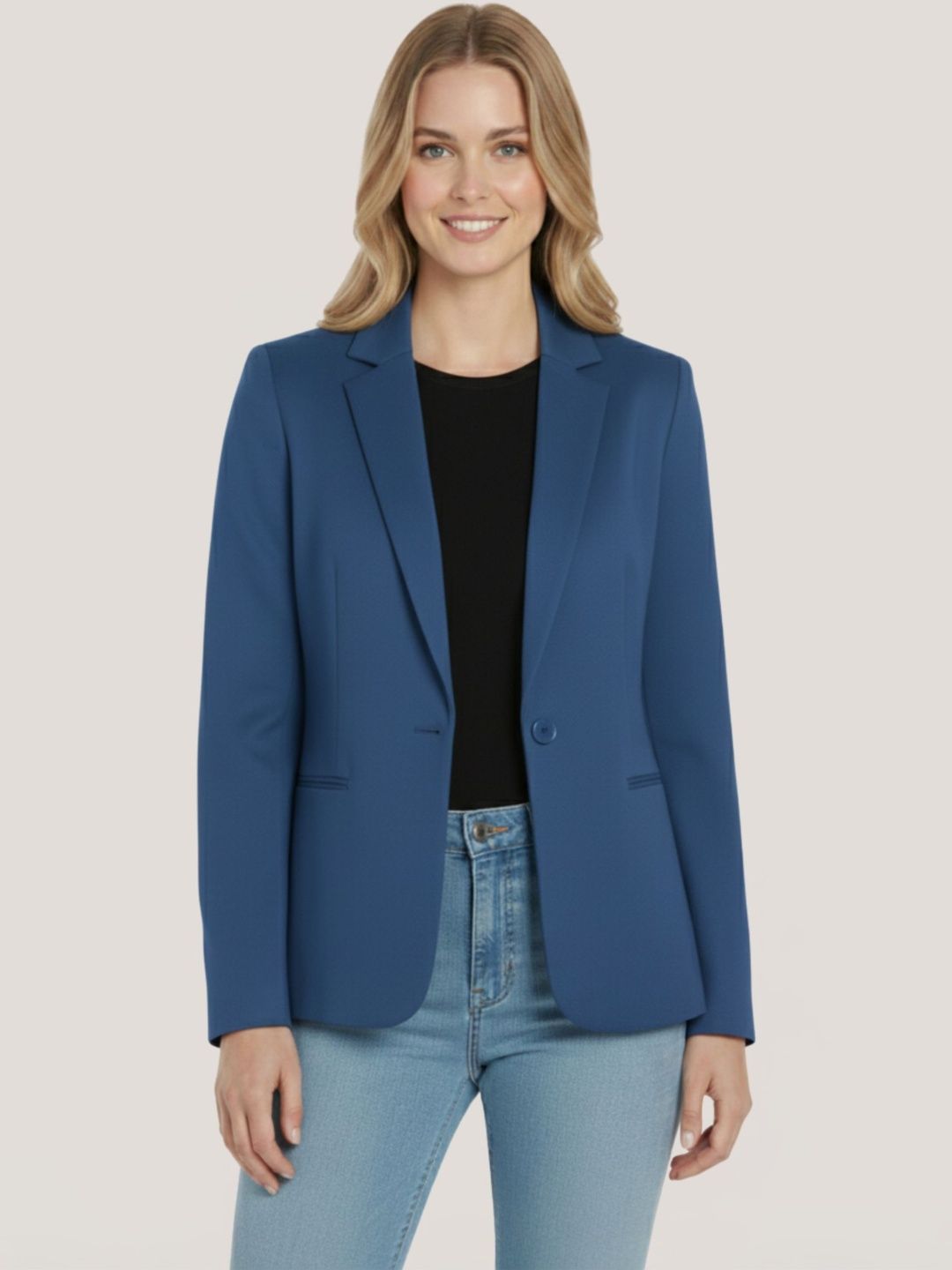 Chemistry Notched Lapel Single-Breasted Casual Blazers-picture-36