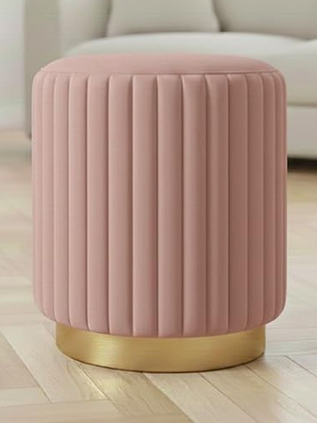 Shadowkart Pink Round Ottomans-picture-17