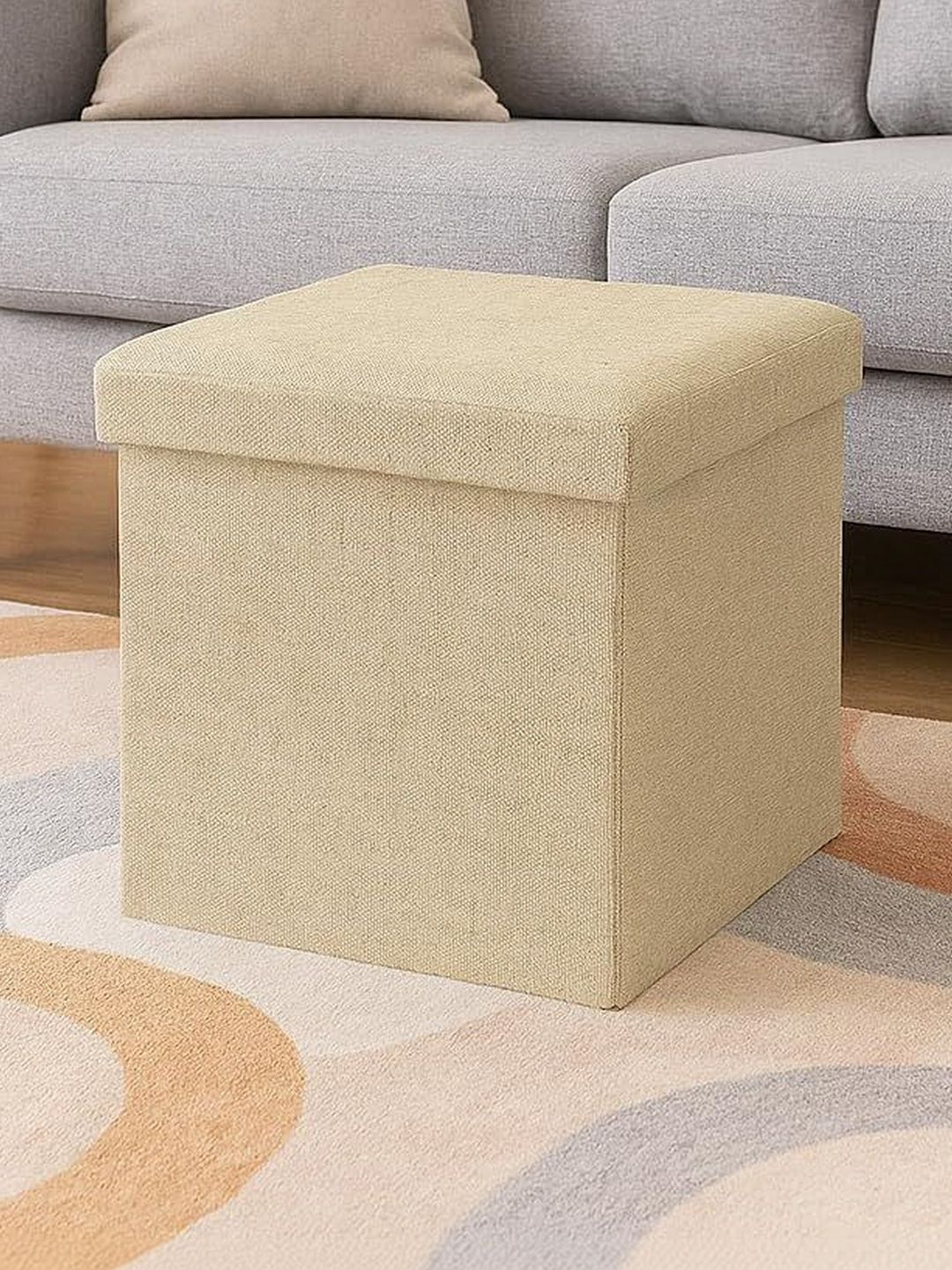 Shadowkart Beige Square Ottomans-image-48