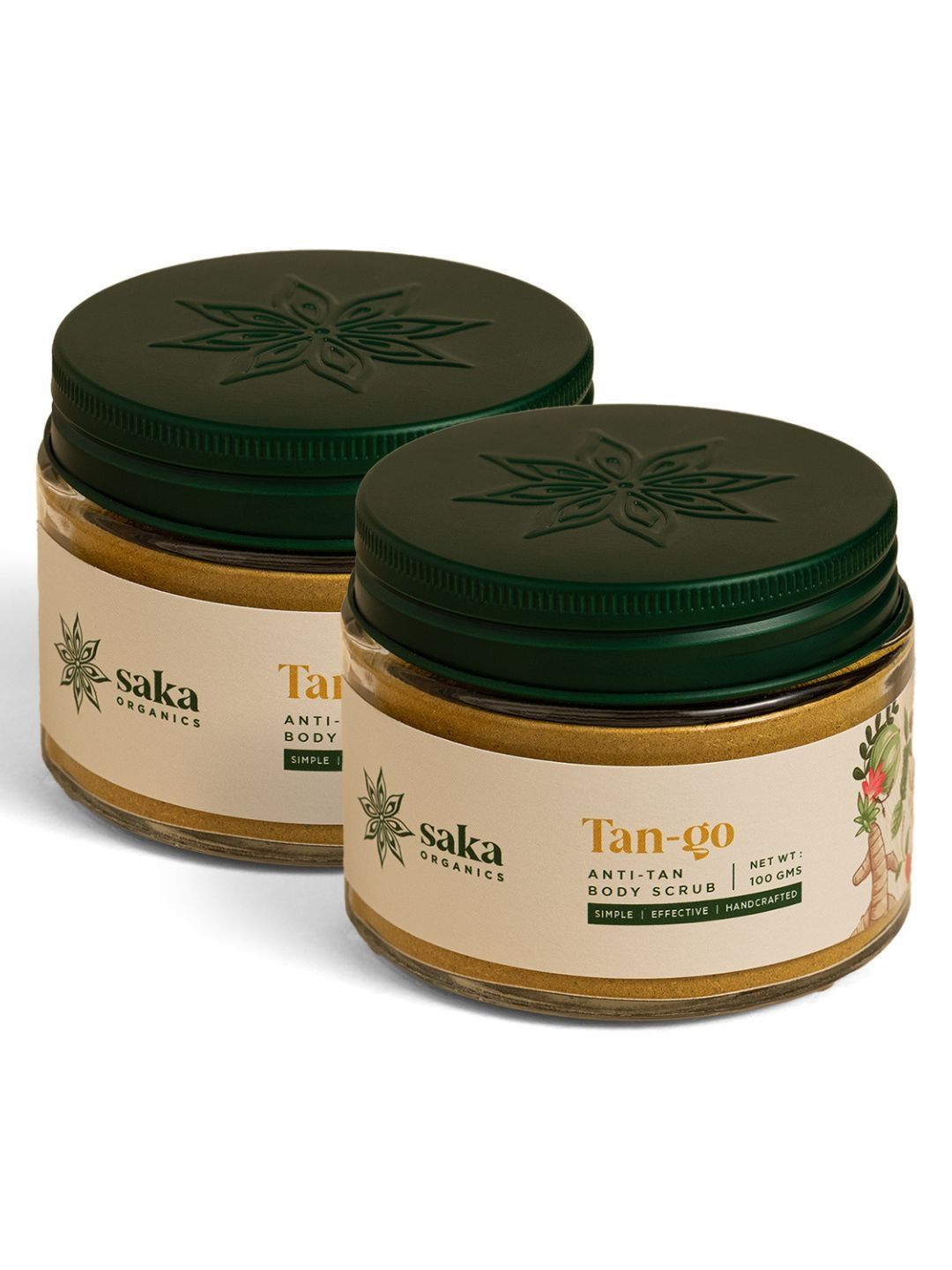 Saka Organics Set Of 2 Anti-Tan Body Scrub - 100 g Each-image-43