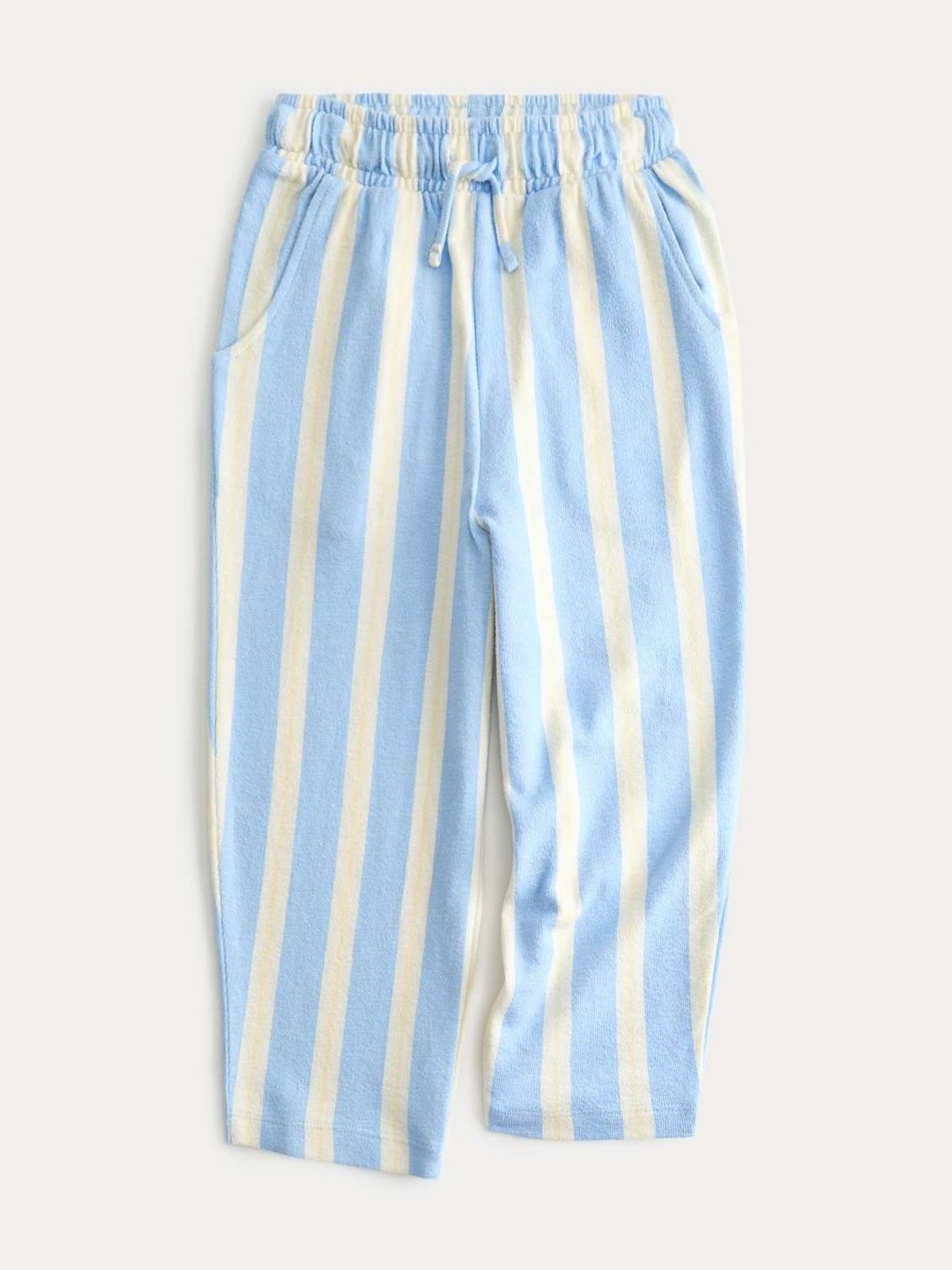 Marks & Spencer Pure Cotton Striped Trousers-picture-18