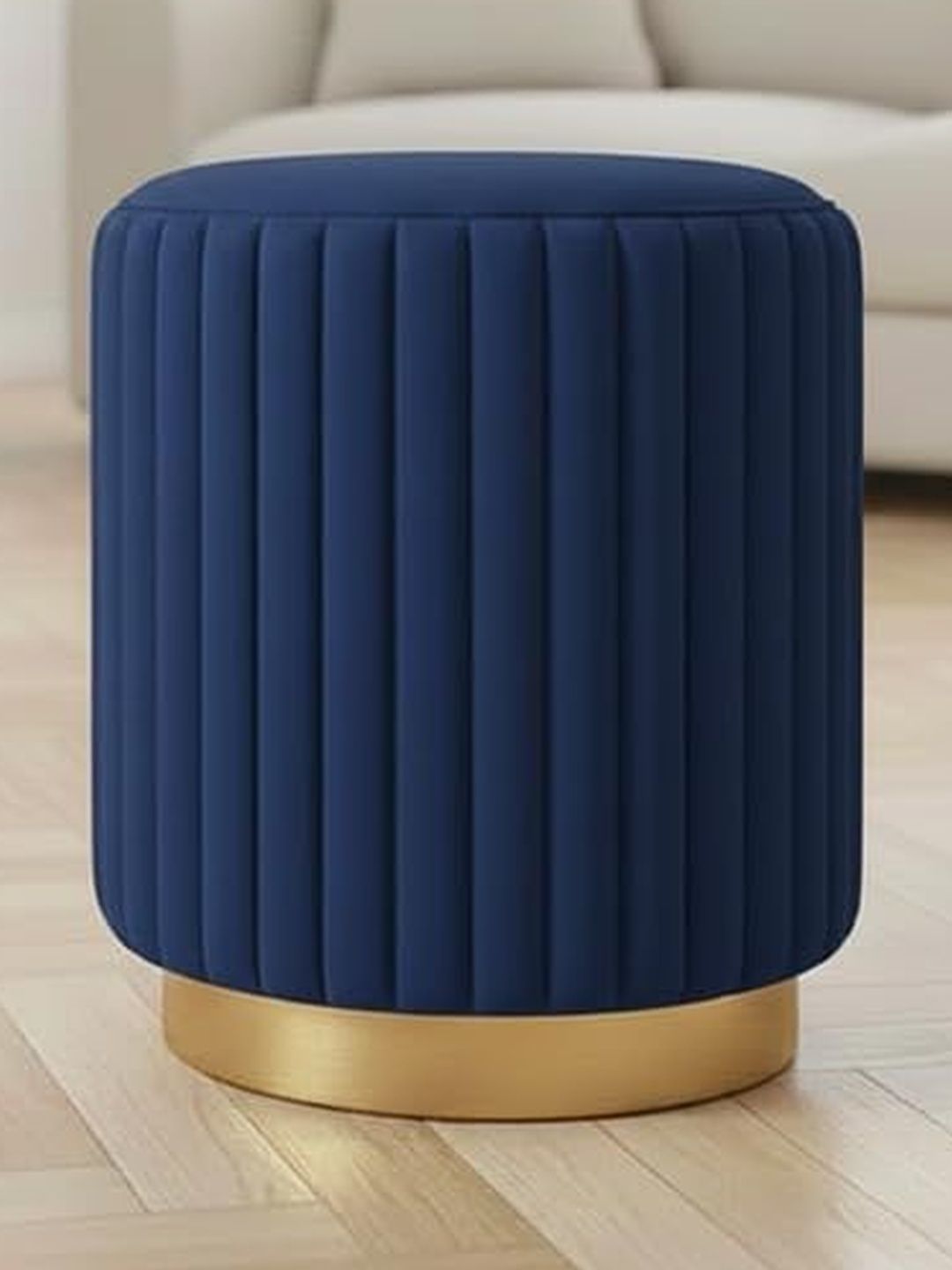 Shadowkart Blue Round Ottomans-picture-19