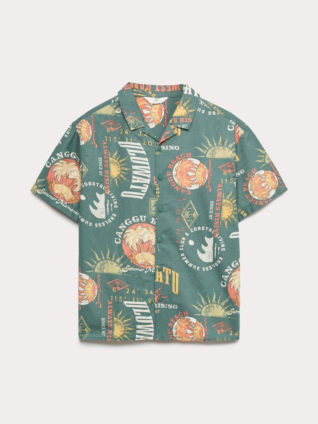 Marks & Spencer Printed Ss Shirt - Bali Aop-picture-48