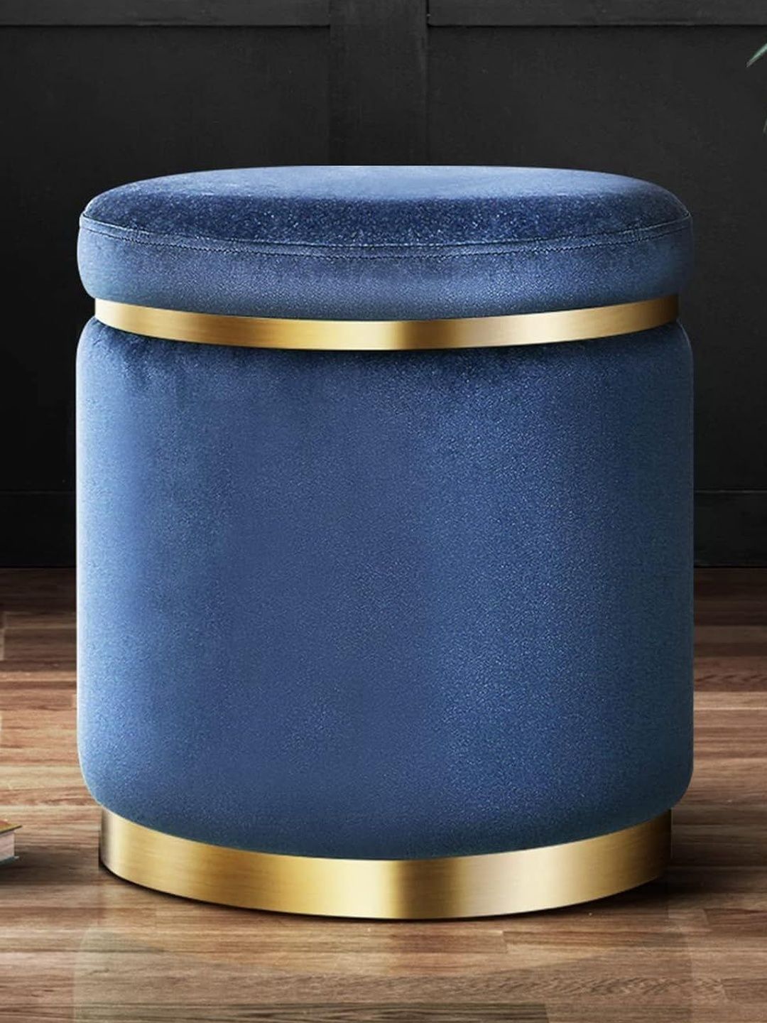 Shadowkart Blue Round Ottomans-picture-15