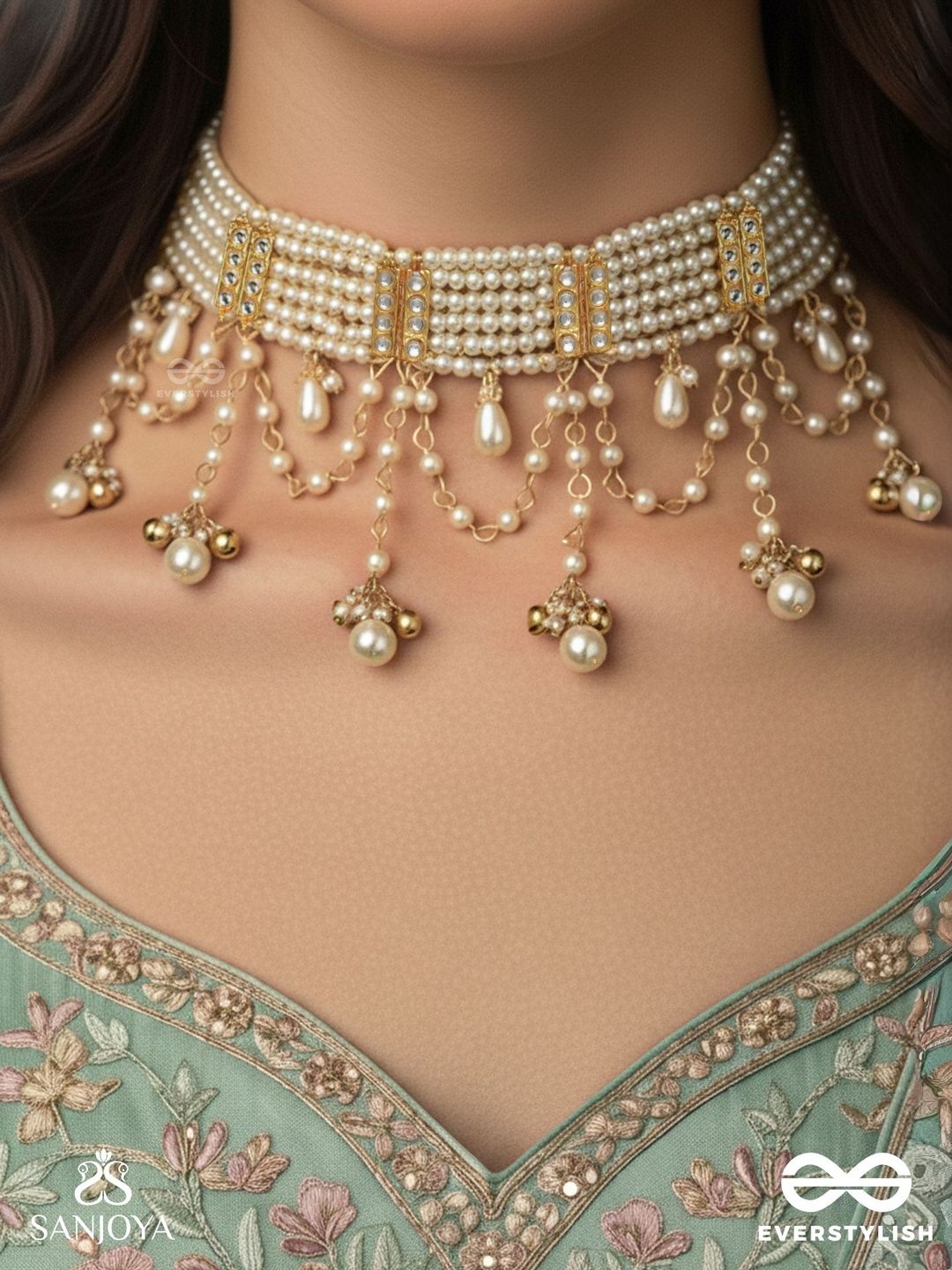 EVERSTYLISH Brass Gold-Plated Handcrafted Necklace-picture-30