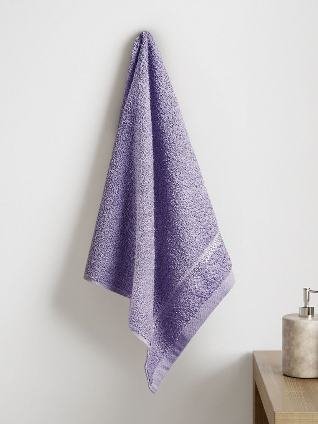 Welspun 2 Pieces Violet Cotton Hand Towels-picture-43