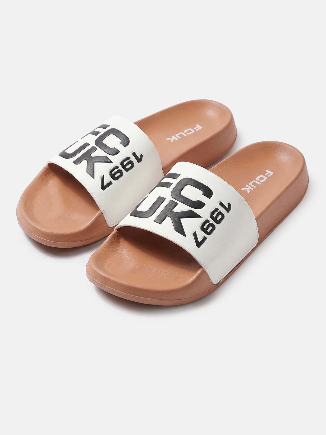 FCUK Men Brand Logo Printed Sliders-picture-18