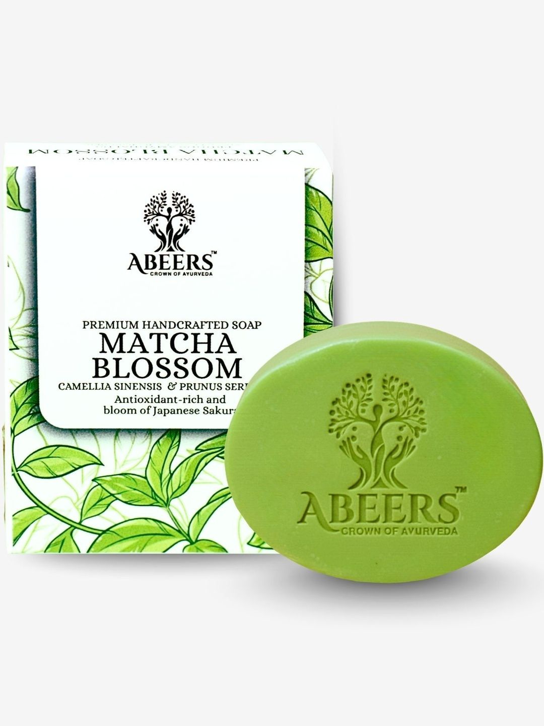 abeers Green Tea Cherry Blossom Body Soap - 100 g-image-6