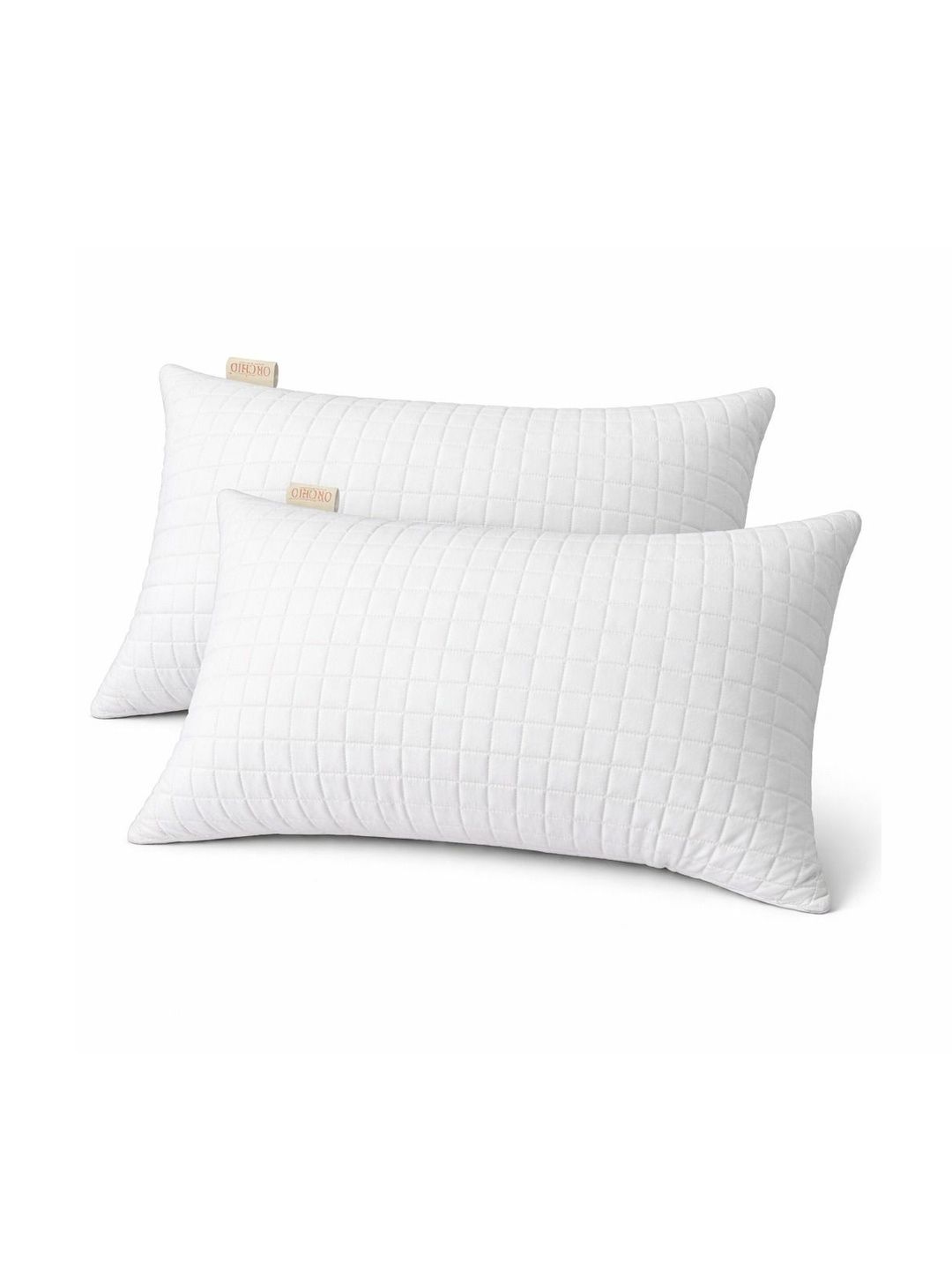 Orchid Pillows White Set of 2 Fibre Filled Cotton Ultra Soft Sleep Pillow-picture-27