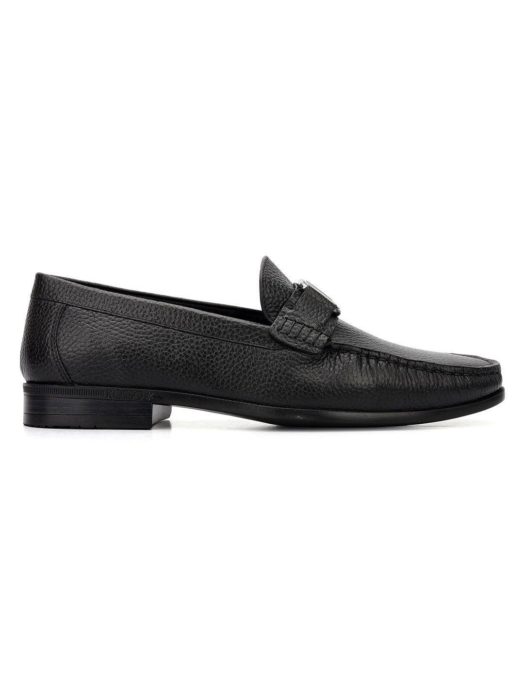 ROSSO BRUNELLO Men Textured Formal Slip-On Shoes-picture-28