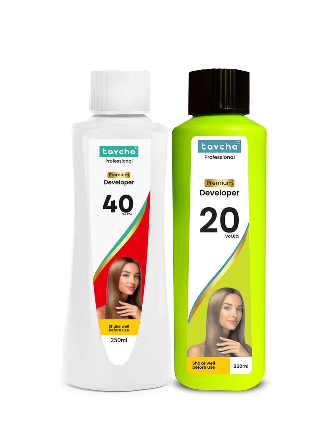 tavcha Professional Set Of 2 Hair Developer Cream 6% & 12% Hair Developer - 250ml Each-image-7