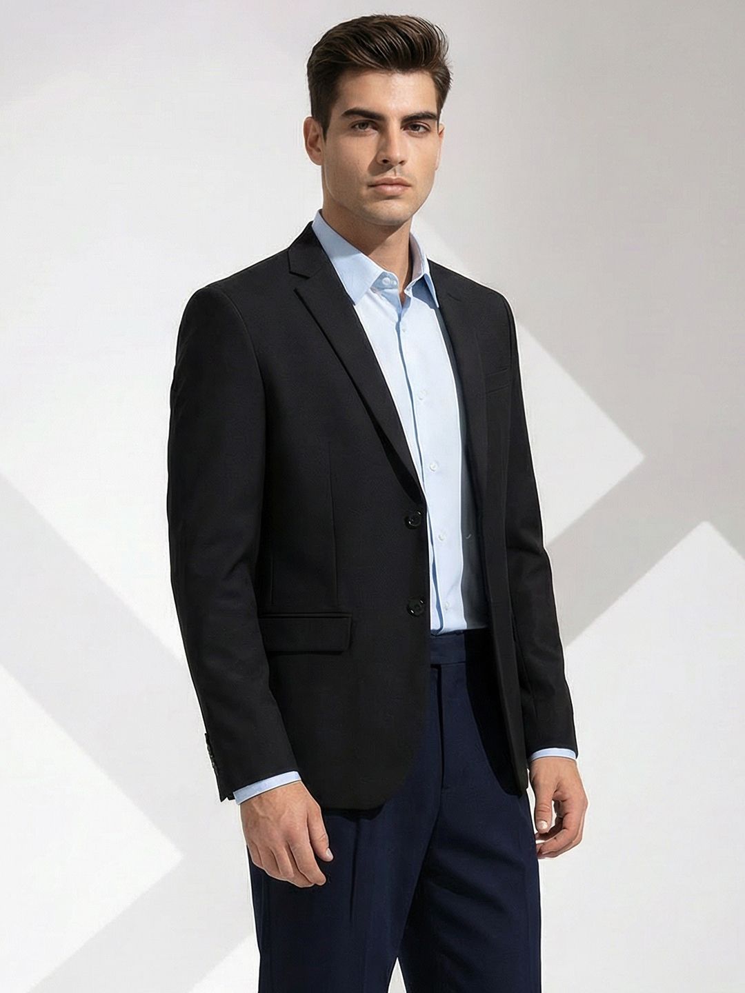 INVICTUS Single-Breasted Slim Fit Formal Blazer-image-30