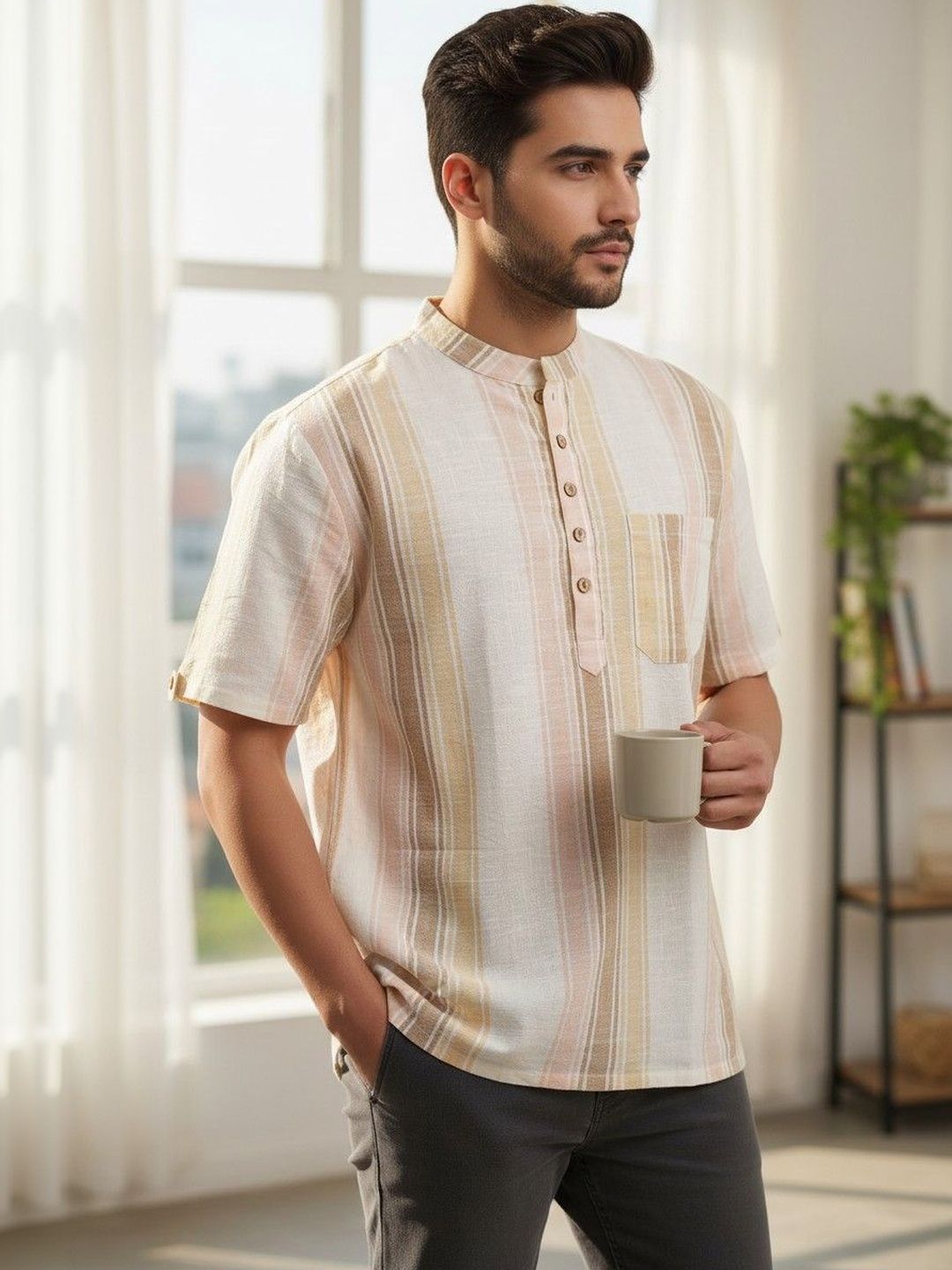 Cot'N Soft Men Checked Kurta-picture-38