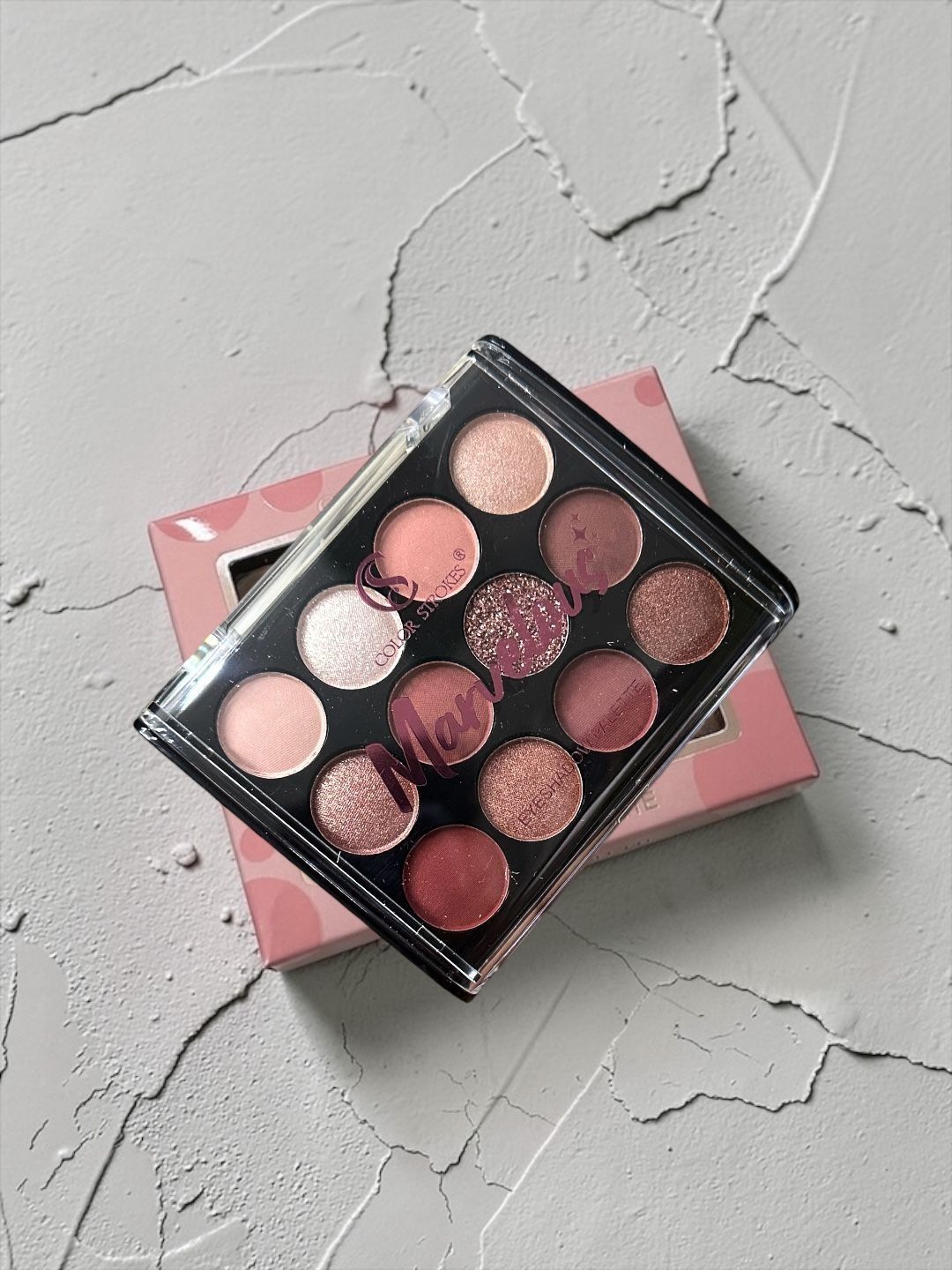 color strokes 12 Shades Marvelous Eyeshadow Palette - Marvelous B-picture-14