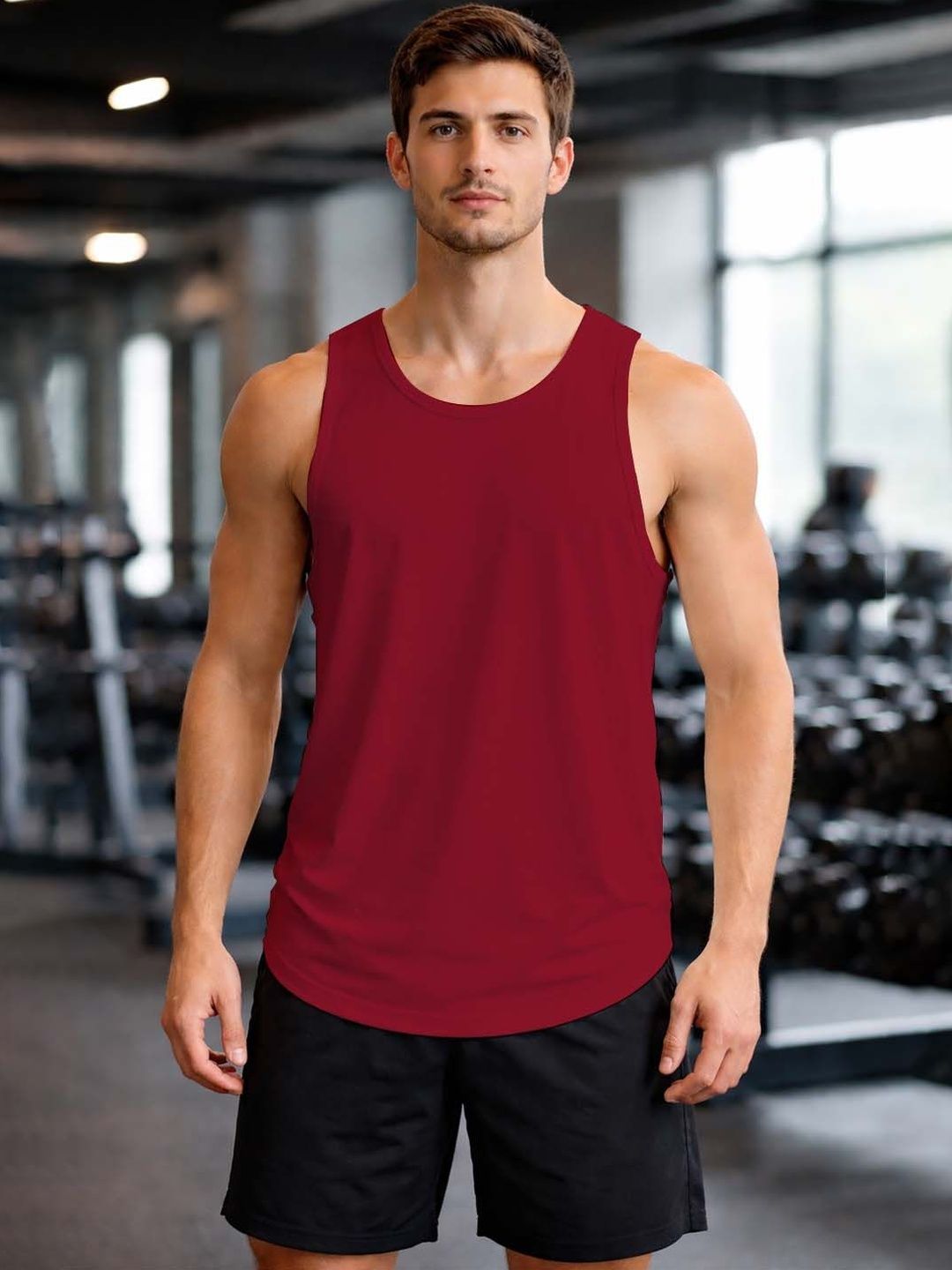 FBAR Men Round Neck Sleeveless Gym Vest-picture-16