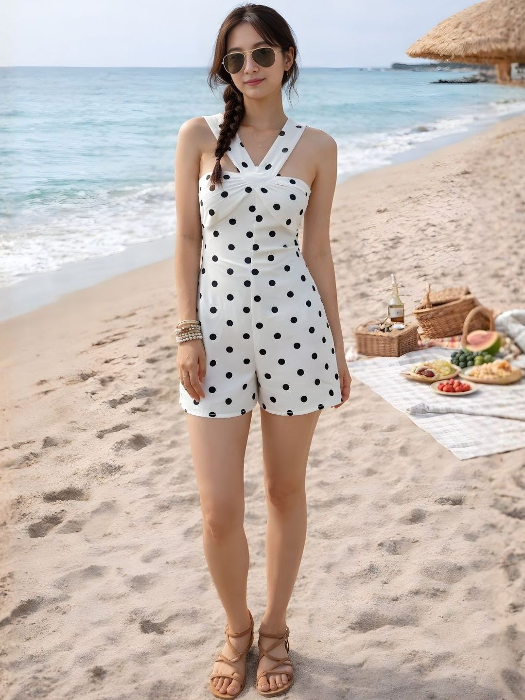 don't be basic Halter Neck Printed Jumpsuit-picture-20