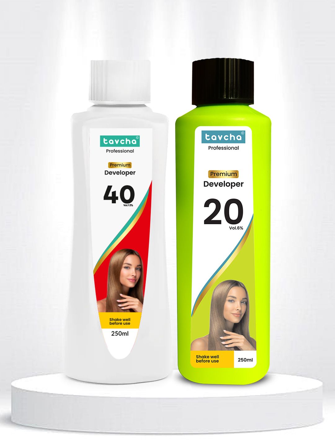 tavcha Professional Set Of 2 Hair Developer Cream 6% & 12% Color Developer - 250ml Each-picture-54