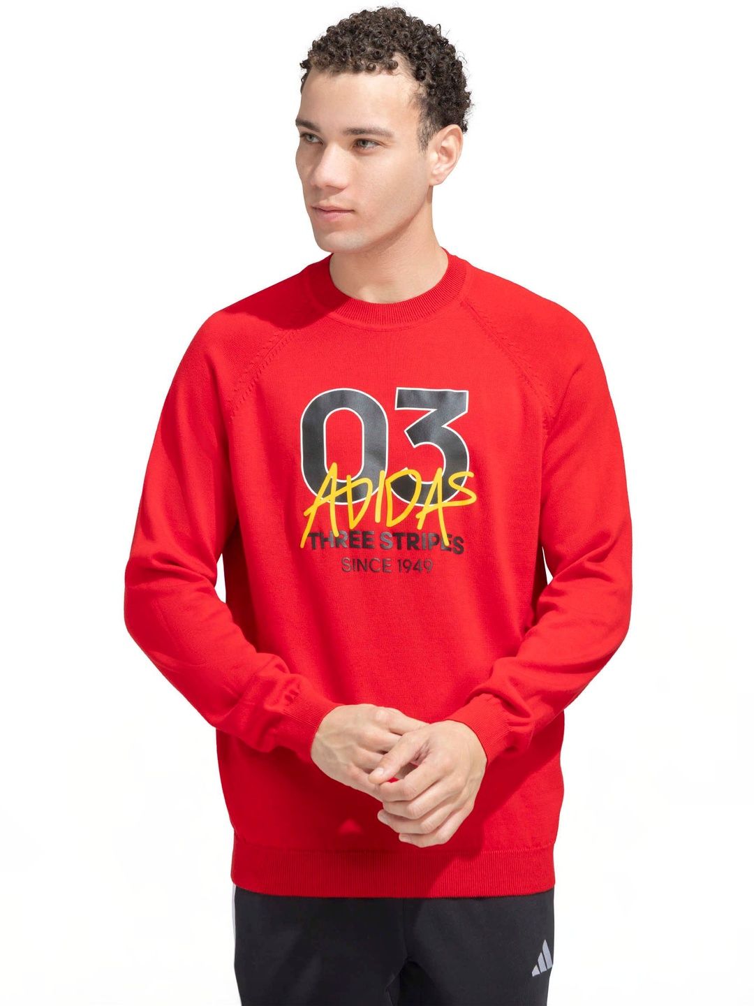 ADIDAS Printed Pure Cotton Round Neck Pullover Sweatshirt-picture-13