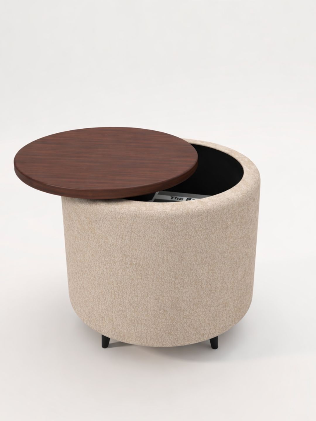 Horizontal Eight Beige Round Ottomans-picture-22